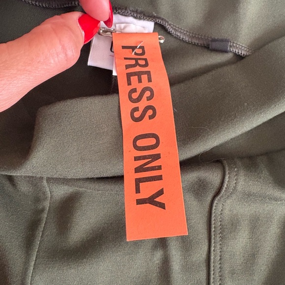 CAbi Green Wide Leg Pants High-Waisted Utility - Picture 4 of 5